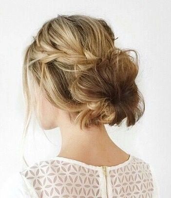 Loose braid and messy bun. | Best of Beauty | Pinterest | Hair