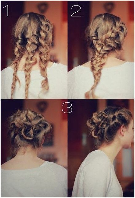 DIY Messy Braid Bun Pictures, Photos, and Images for Facebook