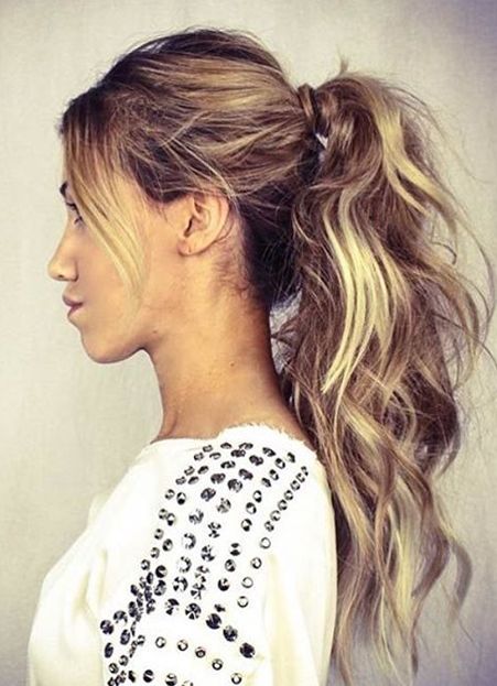 Messy Ponytails for Casual Hairstyles Ideas 2018 | Mal asthetic