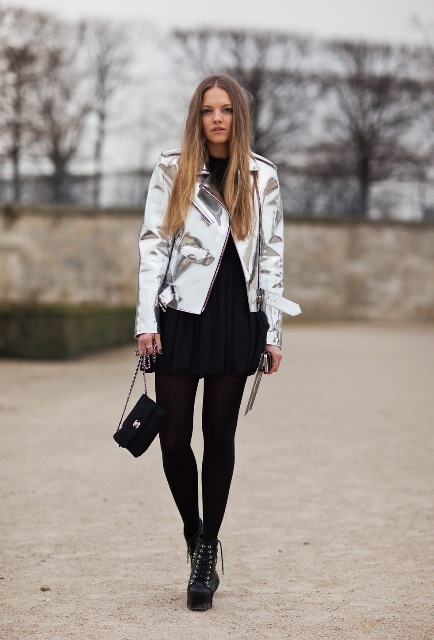 23 Trendy Metallic Coat Outfits For Ladies - Styleoholic