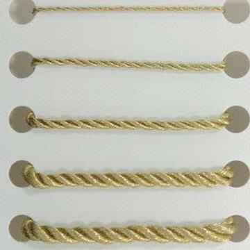 Metallic Rope Wire/Cord with 1 to 10mm Scale, Suitable for Necklace