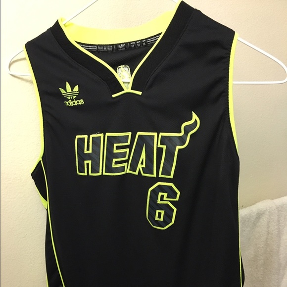 Adidas Shirts & Tops | Lebron James Kids Size Miami Heat Jersey