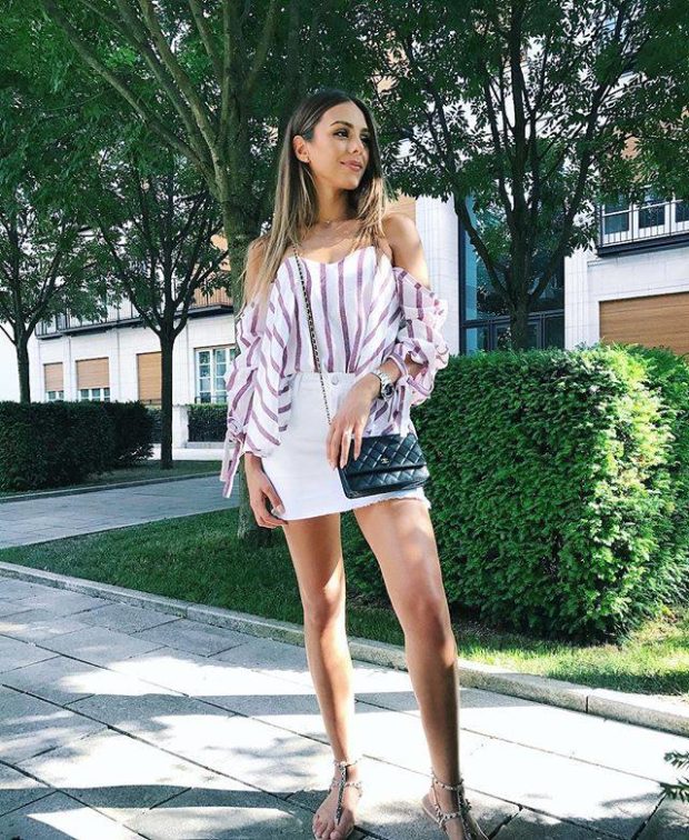 Summer 2017 Fashion Trends: 14 Lovely Denim Mini Skirt Outfit Ideas
