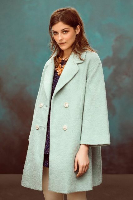 Picture Of Charming Mint Coats For This Season 6
