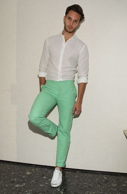 Mint Pant Outfits for Men u2013 30 Ideas How to Wear Mint Pants | Men