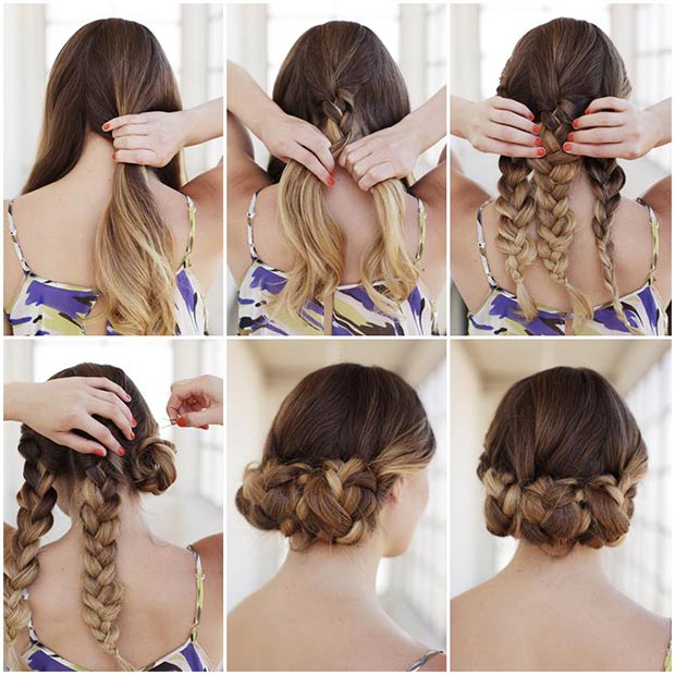 50 Cute and Trendy Updos for Long Hair | StayGlam