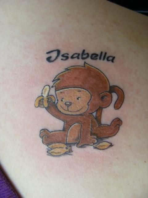 Cute Monkey Tattoos Pictures - TattooMagz