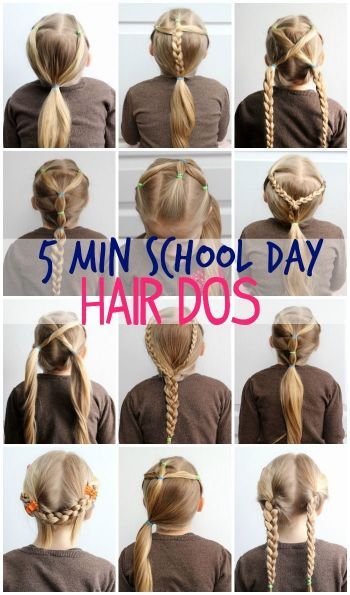 5 Minute School Day Hair Styles | Hair | Pinterest | Hair styles