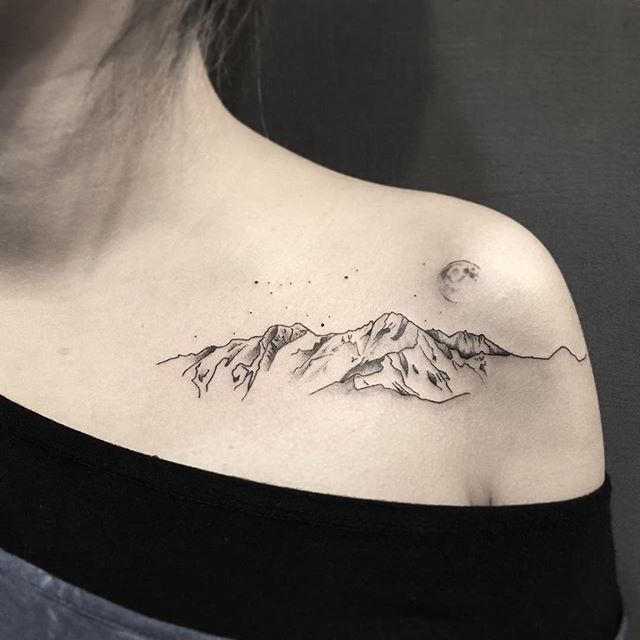 Beautiful Mountain Tattoos For Women | POP TATTOO | Pinterest
