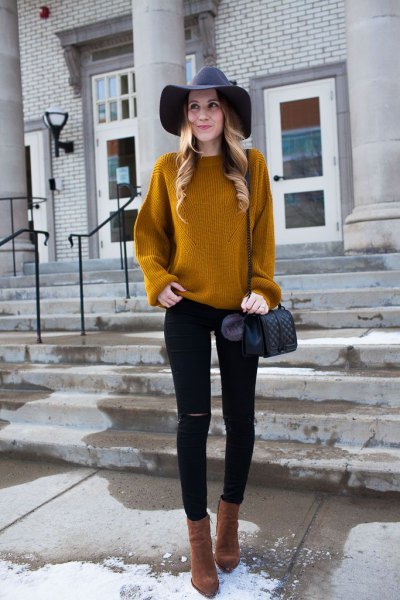 How to Wear Mustard Yellow Sweater: Top 15 Cheerful Outfit Ideas for