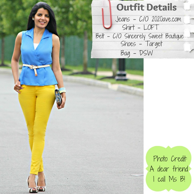 Style-Delights: Outfit Idea - Colorblock A Mustard Yellow Jeans