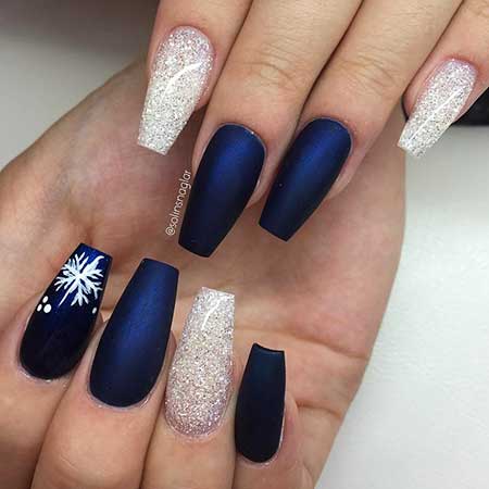 30 Acrylic Nail Designs for Winter - Styles 2018