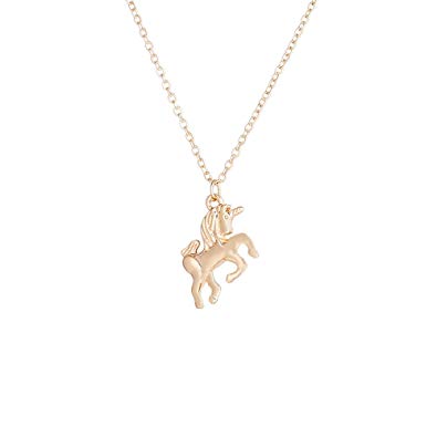Star and Sea Cute Running Horse Unicorn Pendant Necklace