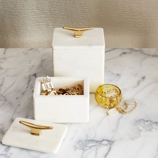 Marble Cleat Boxes | west elm