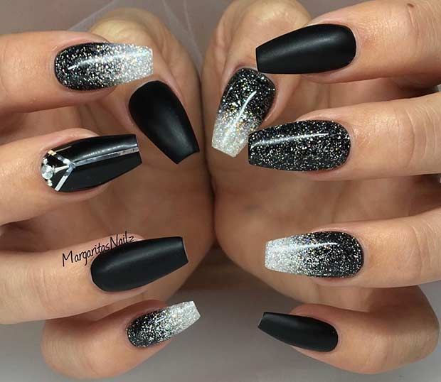 31 Snazzy New Year's Eve Nail Designs | StayGlam Beauty | Nails