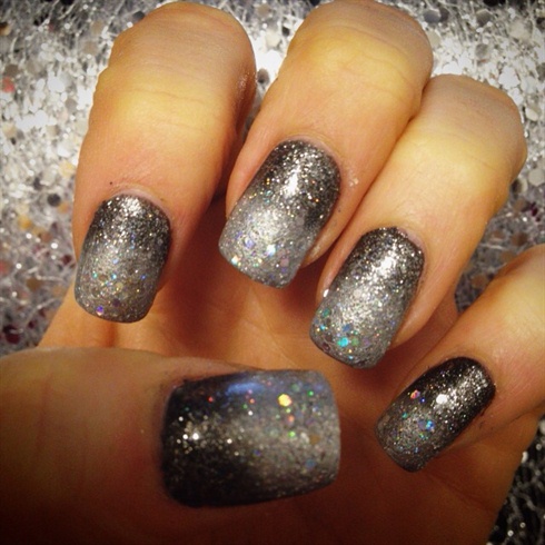 Ombre New Years Eve Nails - Nail Art Gallery