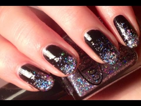 Glitter Gradient: New Years Eve Nails - YouTube