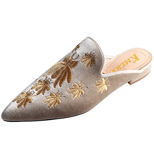 Amazon.com | Kmeioo Loafers for Women, Womens Embroidery Mule Shoes