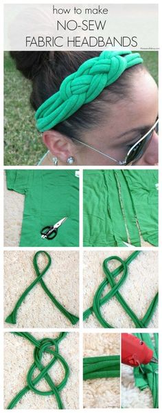 217 Best No sew headband tutorials images | Diy headband, Sewing