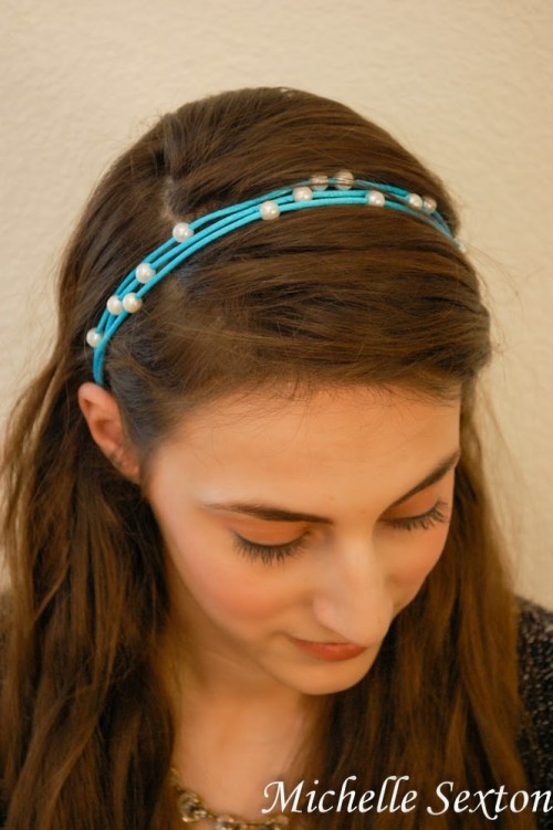 Easy DIY No Sew Headband With Pearls - Styleoholic