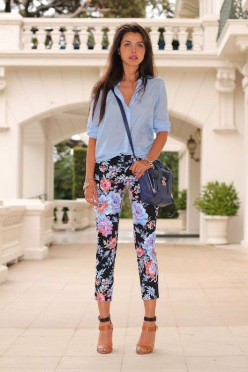 20 Office Appropriate Women Outfits With Floral Prints | Styleoholic