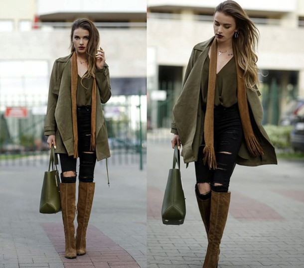 juliett kuczynska, blogger, coat, blouse, fall colors, fall outfits