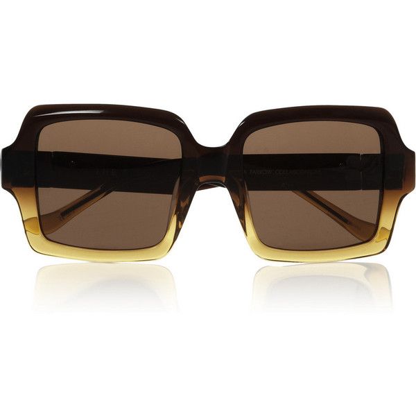 The Row Square-frame ombré-effect acetate sunglasses found on