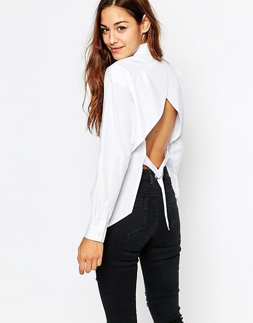 Back Open Shirt With Hot outfits for American Women Ideas 2018