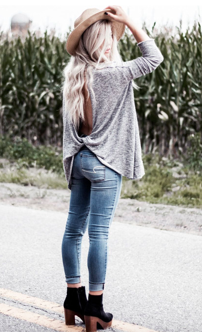open back tops + denim | Bohemian Style | Fashion, Outfits, Style