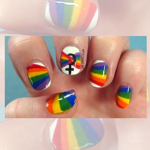 Rainbow Pride Color Nails - 31 Best LGBT Inspired Nail Art | Nails