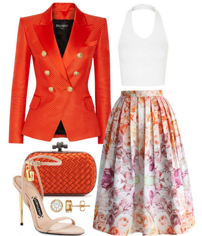 Orange blazers | HOWTOWEAR Fashion