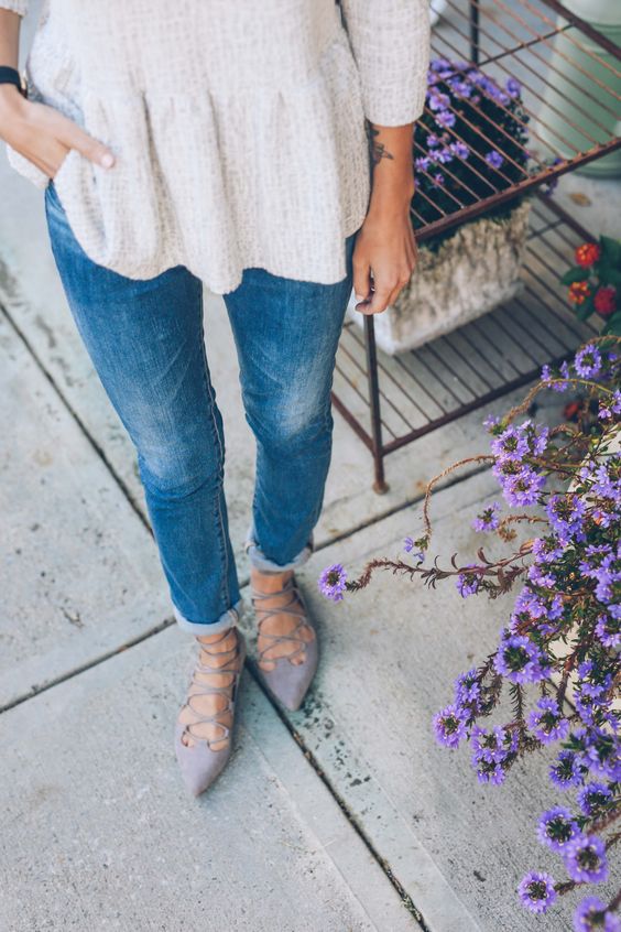 25 Spring Outfit Ideas with Flats - Pretty Designs