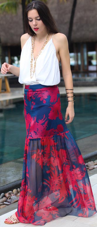 25 Maxi Skirt Outfits Ideas | StayGlam