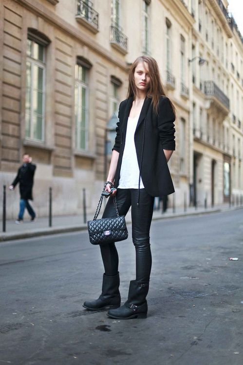 Women Edgy Calf with Jeans Styleblog.ca | Wardrobe envy | Pinterest
