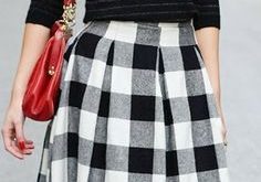 35 Best Checkered skirt ) images | Checked skirt outfit, Checkered