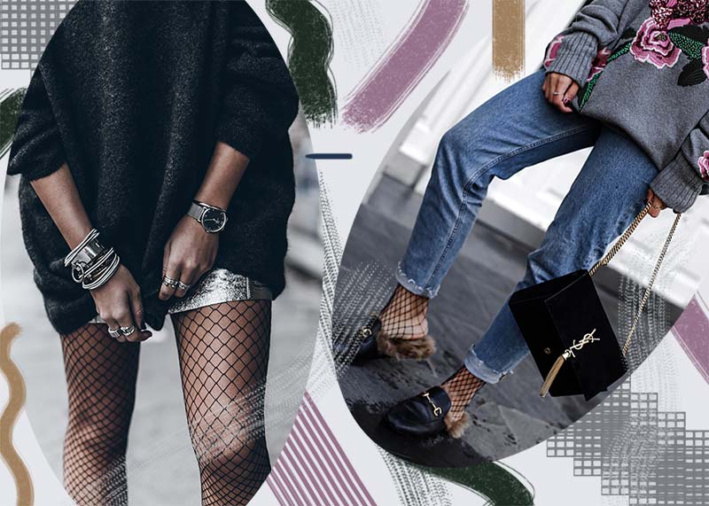 How to Wear Fishnet Tights and Socks Like a '90s Fashion Star - Glowsly