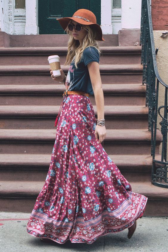 16 Beautiful Maxi Skirt Outfits for Summer | Styles Weekly