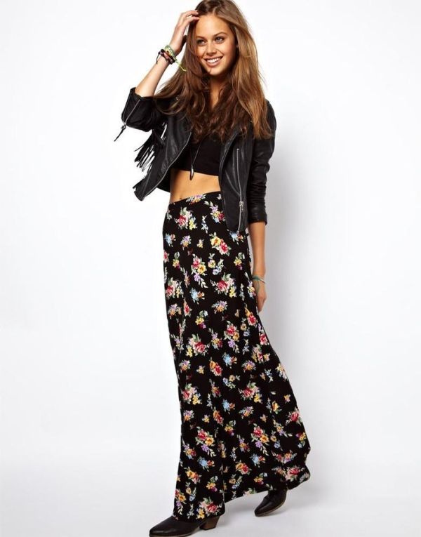 Pin by Chumph on Floral black skirt in 2018 | Pinterest | Skirts