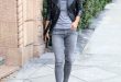 16 Cool Outfits With Grey Skinny Jeans For This Fall: Styleoholic