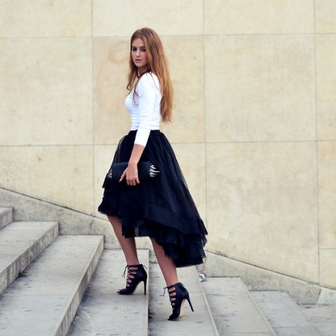 Outfits With High Low Skirts