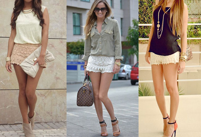 How to Wear Lace Shorts? 15 Cute Outfits | Fashion Rules