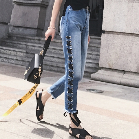 20 Fabulous Outfits With Lace Up Pants - Styleoholic
