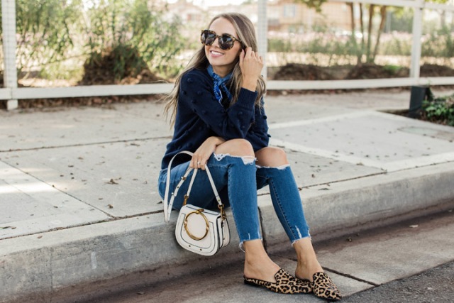 Outfits With Leopard Mules