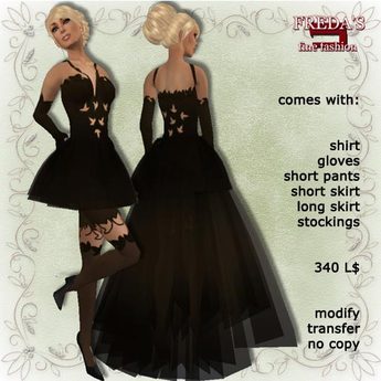 Second Life Marketplace - Freda's mod.029 black see through sheer