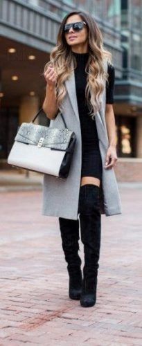82 Best long vest outfit images | Jacket, Fall fashion, Fashion outfits