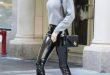 20 Stylish Outfits With Patent Leather Pants - Styleoholic