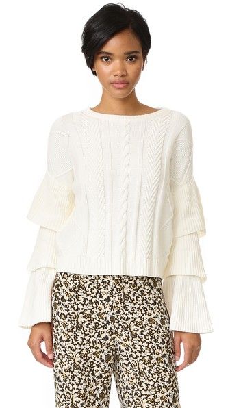 ENDLESS ROSE Ruffle Sleeve Sweater. #endlessrose #cloth #dress #top
