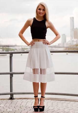 Outfits with Sheer Skirts- 20 Ideas How to Wear Sheer Skirts