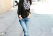 20 Gorgeous Outfits With Striped Scarves - Styleoholic