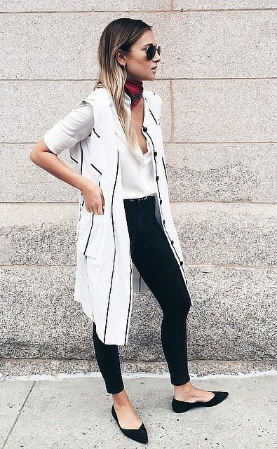 21 Awesome Outfits With Long Vests - Styleoholic